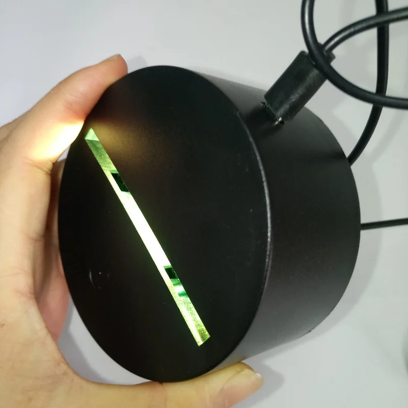 Светодиодный 3d светильник Luminaria De Mesa 7 цветов светодиодный ночник с Usb кабелем