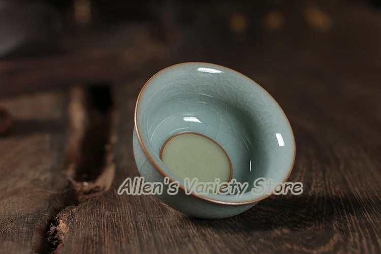 Двойной застекленный стаканчик Gaiwan Teaware kungfu Teasets китайская Longquan чайная чашка из селадона керамическая фарфоровая кофейная чашка керамические чашки