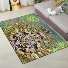 3D ковры для спальни с рисунком пейзажа, Красивые Украшения, коврики для гостиной, коридора, защитные Нескользящие Коврики для пола