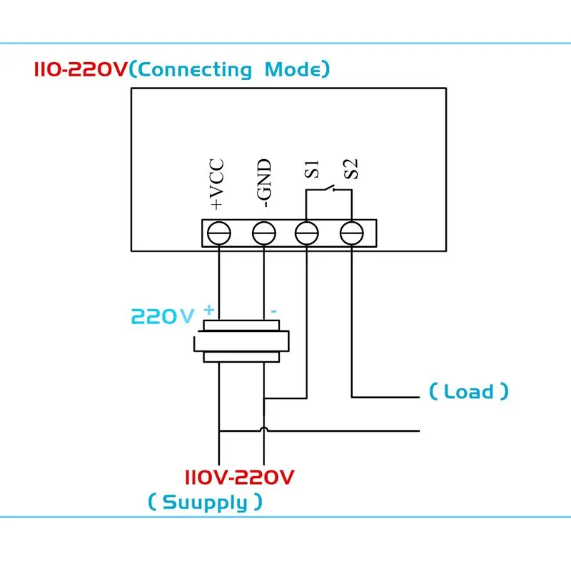 220V 20A контроллер температуры реле двойной цифровой светодиодный дисплей Отопление/охлаждение регулирующий термостат переключатель