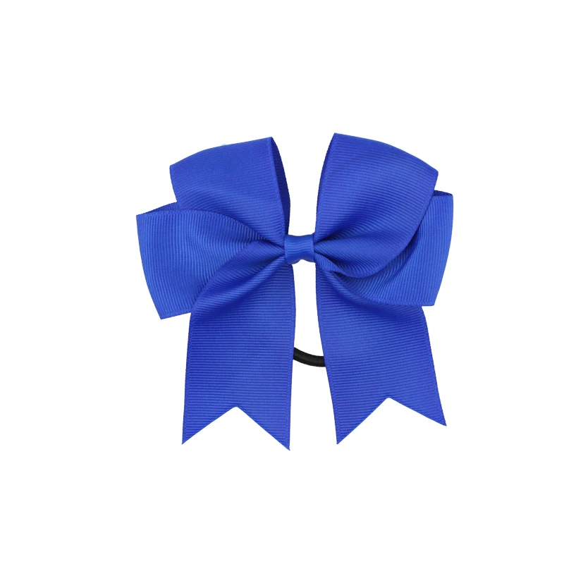 Large Elastic Hair Bands for Dance Girls Handmade Grosgrain Ribbon Hair Bows with Clips Kids Hair Accessories (6)