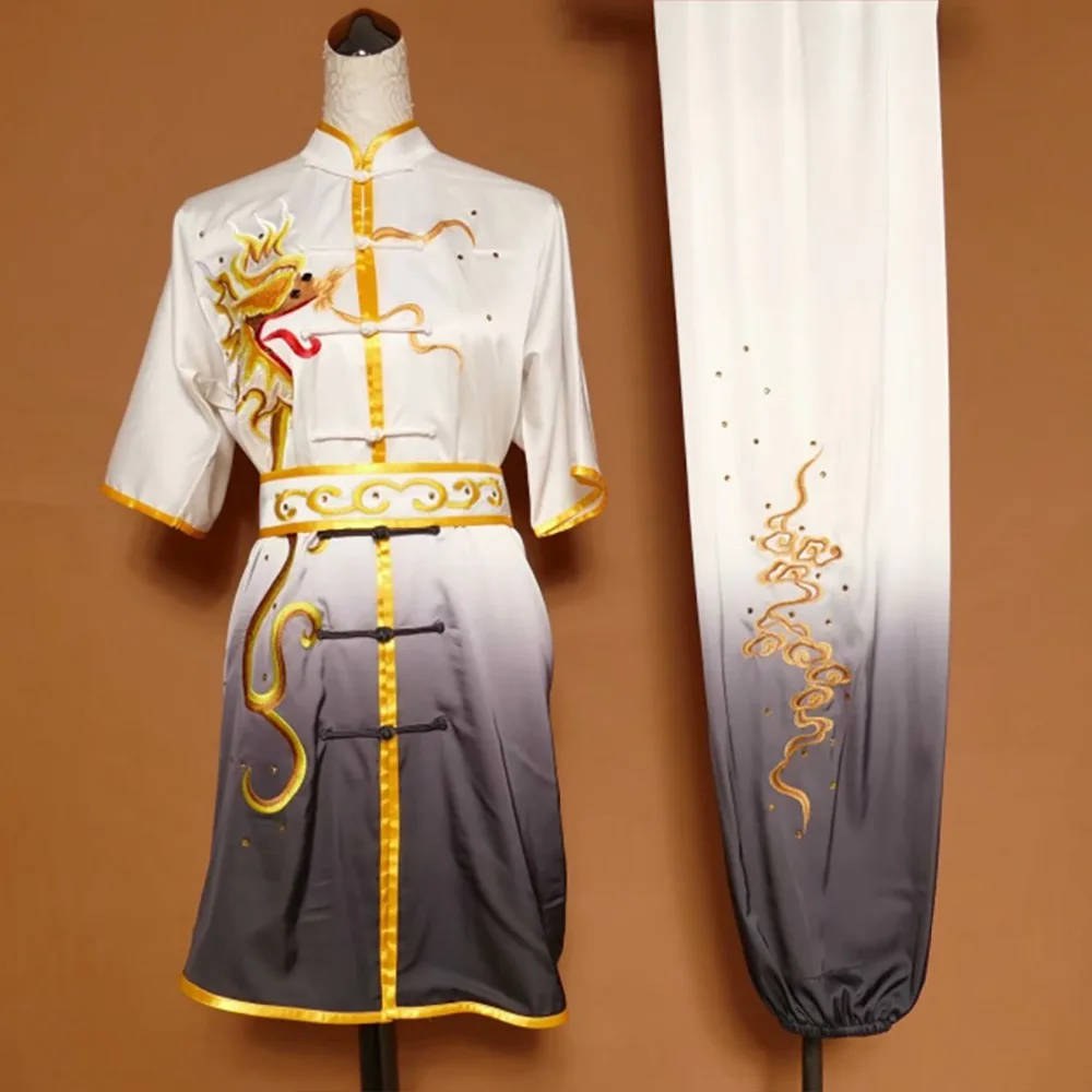 Wushu taichi одежда тайцзи changquan Униформа боевые искусства соревнования вышитые