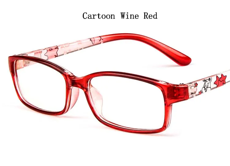 Детские Мультяшные прозрачные очки, лоскутные очки для мальчиков и девочек, очки для близорукости по рецепту, оптические оправы для очков, детские очки L3 - Цвет оправы: 3