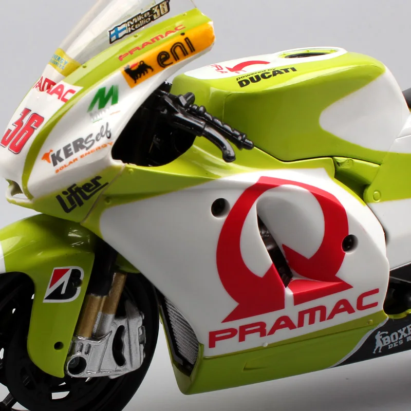 1/12 весы мини newray Pramac гоночной команды Desmosedici поездок на мотоцикле ducati GP10 2010 №36 Мика Каллио транспортных средств moto велосипед литья под давлением модель игрушки GP