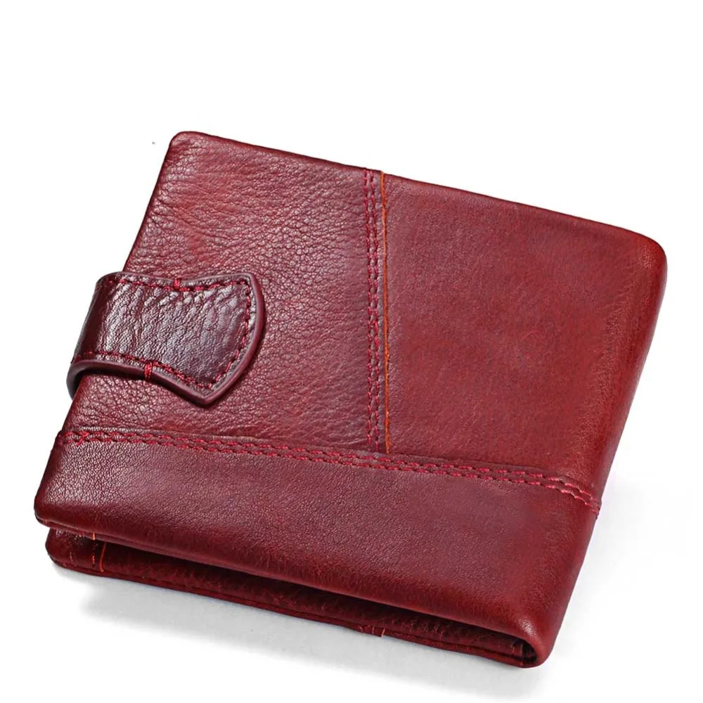 Kopen KAVIS Luxe merk Echt Leer Vrouwen Portemonnee Vrouwelijke Lady Kleine Walet Portomonee Voor Meisjes Mini Pocket Perse Houder Portemonnee