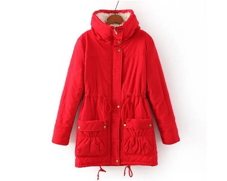 New Fashion Women Turn Down Collar Thicken Warm Lady Slim Winter Jacket And Coats Plus Size Coat Female Lamb's Wool Jacket JT350 (8)