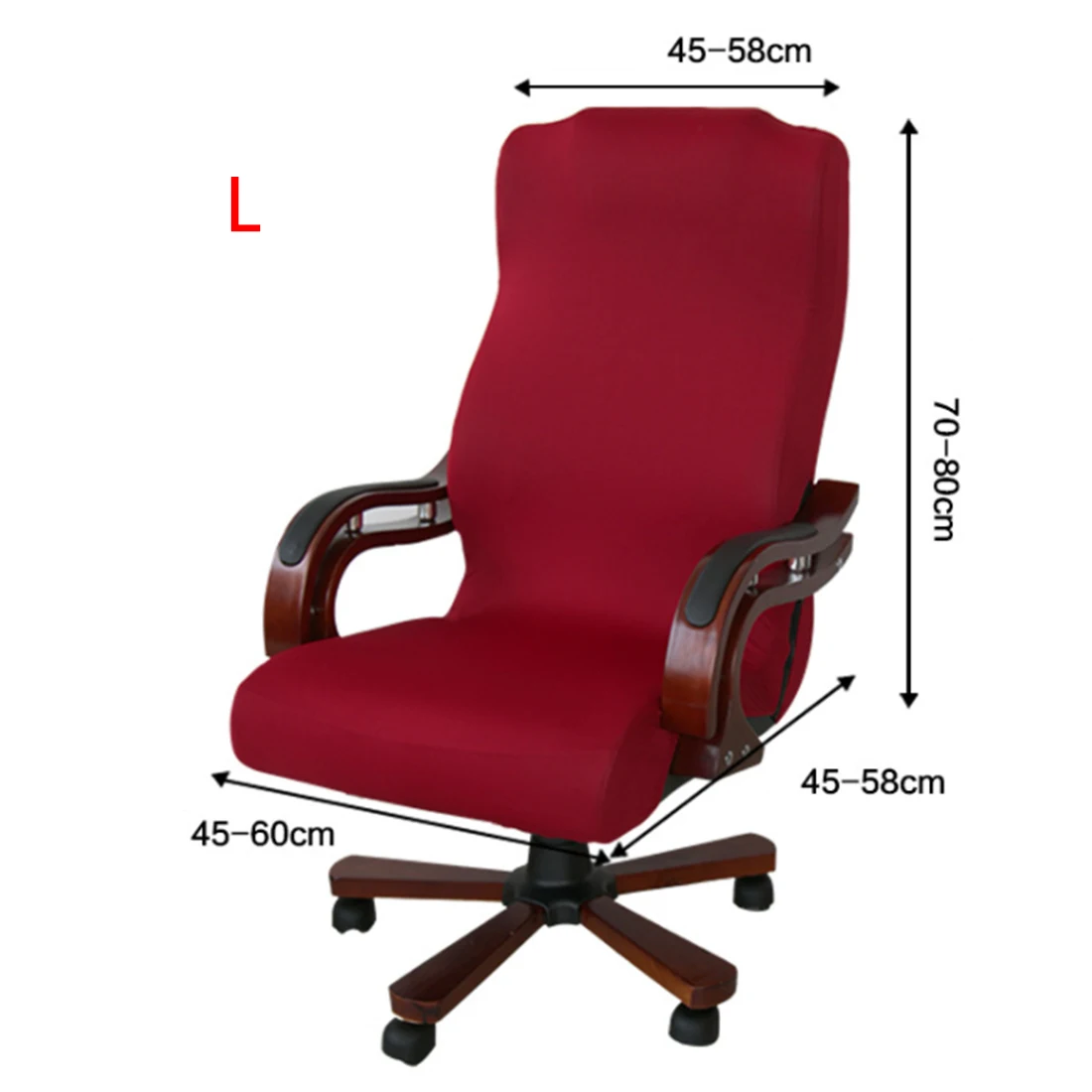  Seat Slipcovers Office Chair Covers for Computer Chair L/M/S Removable Stretch Rotating Lift Chair 