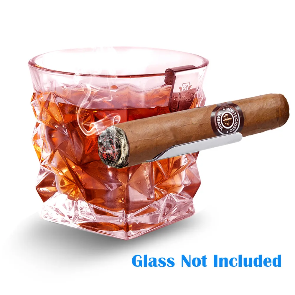 

Practical Gadget Whiskey Cigar Ashtray Holder Stainless Steel Cigar Rack Wine Drinking Stand Cigarette Support Rack Wholesale