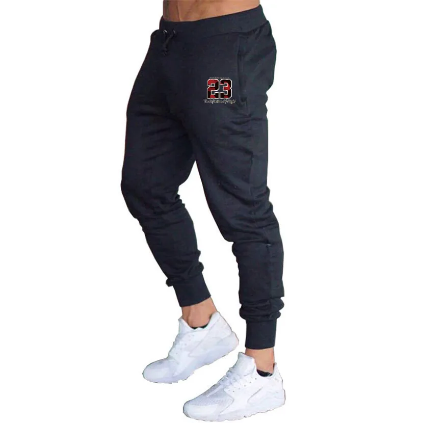 Новые мужские джоггеры Jordan 23 повседневные мужские спортивные штаны серые джоггеры Homme брюки спортивная одежда штаны для бодибилдинга - Цвет: Black 79