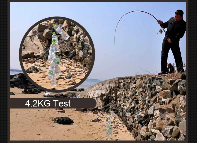 Дешевая телескопическая удочка и Катушка Combo 2,1 m 2,4 m 2,7 m 3,0 m 3,6 m с 4000 серия спиннинговая Рыболовная катушка и сумка аксессуары