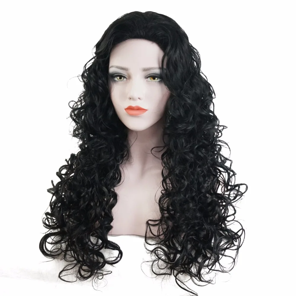 Black long curly hair DSC05711_