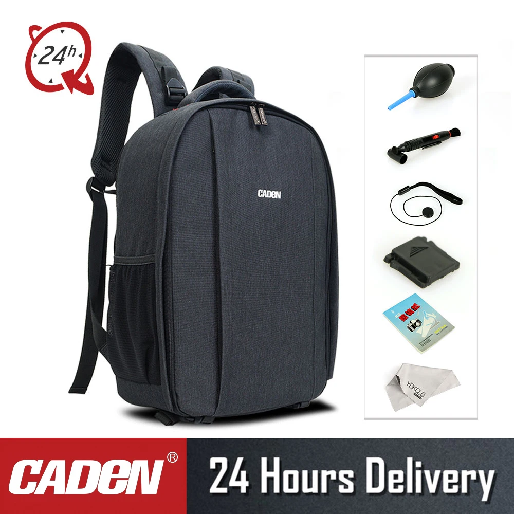 

New Caden D10 Water Resistant Camera Bag Backpack Laptop Travel Daypack For Nikon Canon Sony Digital SLR