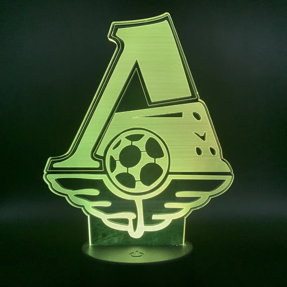  FC Lokomotiv Moscow Football Club 3D LED Night Light for Office Home Room Decoration Child Boys Bab - 33048140237