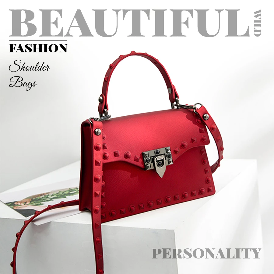  AUAU-Women Messenger Bags Handbags Women Bags Designer Jelly Bag Fashion Shoulder Bag Women PVC Lea - 32957284662