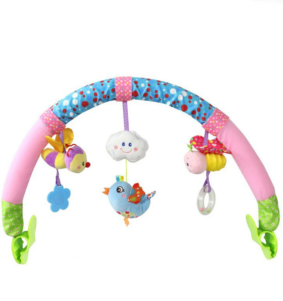 Hot Newborn Baby Stroller Car Clip Hanging Seat& Stroller Toys Ocean Forest Animal mobile Rattle Toy Rattle Toy