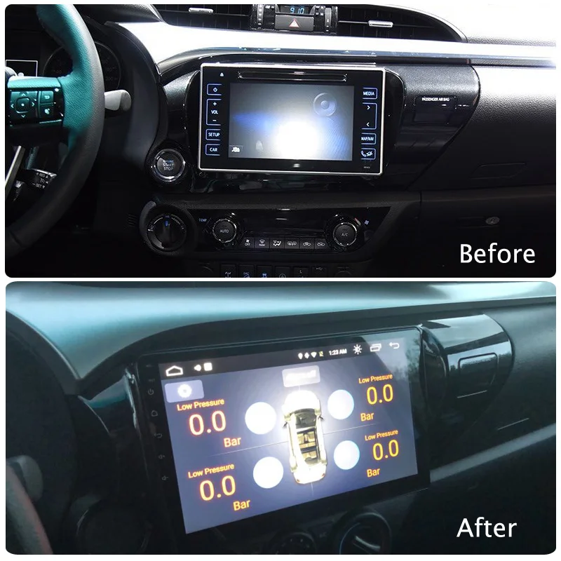 Flash Deal 2G RAM 32G ROM 10.1 inch Android 8.1 car gps navigation stereo multimedia player for Toyota Hilux 2016-2018 1