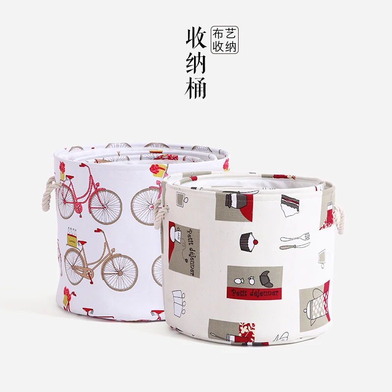 

Mingei Household Laundry barrels oversized storage basket Tianyuan Yi Yi Ran home debris bucket cloth clothing sorting box toys