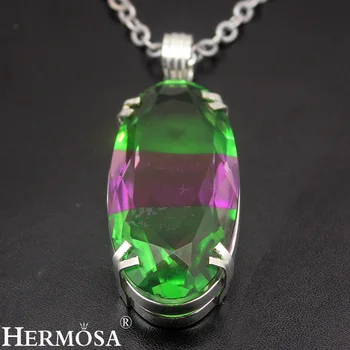 

Hermosa Jewelry Silver Color Pendants DICHROIC GLASS HM1009