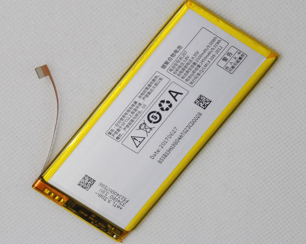 2 шт./лот Мобильный телефон батарея BL207 для LENOVO K900 внутренняя Замена 3 8 v 2500mah