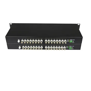 

16CH HD Video AHD CVI TVI 720P 960P Fiber optical Converter with reverse RS485 data to single-mode single fiber 10KM