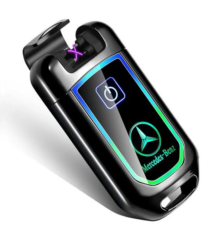 3 6*12 5 см плазменная Зажигалка двойная дуговая зарядка Электронный USB с брелоком