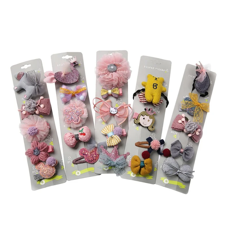 

Newborn Girls Fashion Bow Baby's Hair Pin Set Cute Newborn Kids Child Girl Baby Crown Headwear Can Wholesalenew