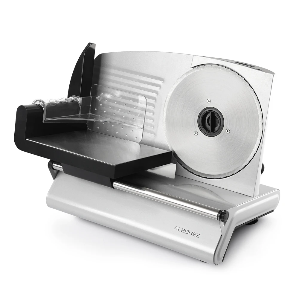 

Home Electric Meat Slicer Mutton Roll Frozen Beef Cutter Lamb Vegetable Cutting Machine Stainless Steel Mincer UK PLUG Z20