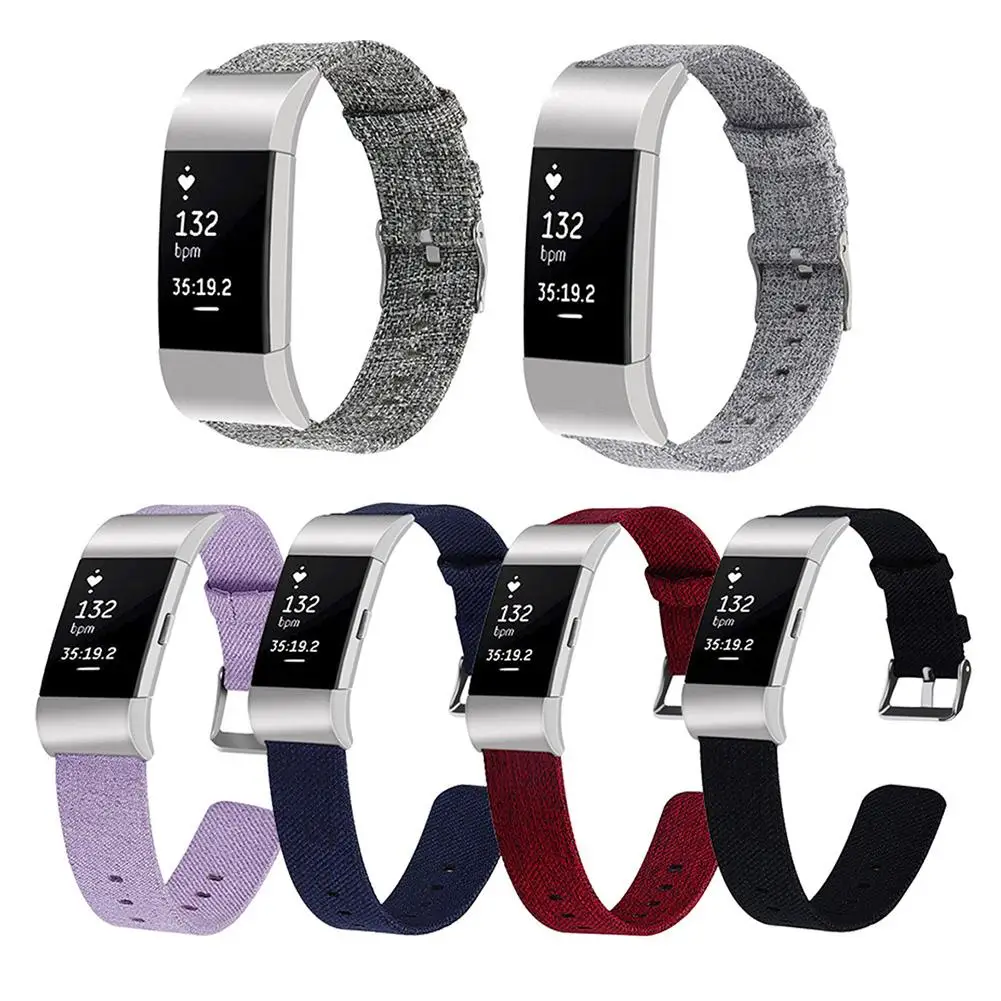 Нейлоновый тканый тканевый ремешок для часов Fitbit Charge 2 спортивный сменный