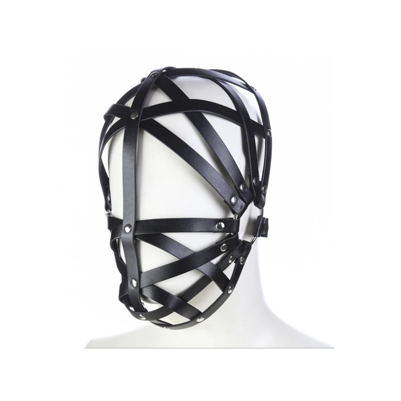 Sex Toys for men woman Couples Black Helmet Eye Mask Sex Products Erotic Toys sex mask leather bound caps alternative toys