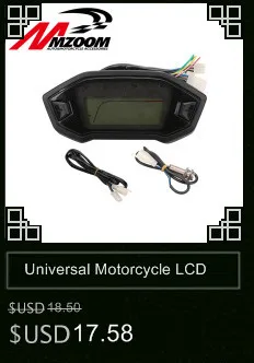 Универсальный мотоцикл ЖК-дисплей цифровой спидометр одометр Подсветка мотоциклов пробега для 2, 4 цилиндры