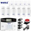 Free shipping Wofea IOS Android APP Control Wireless Home Security GSM Alarm System two way Intercom SMS notice for power off ► Photo 1/3