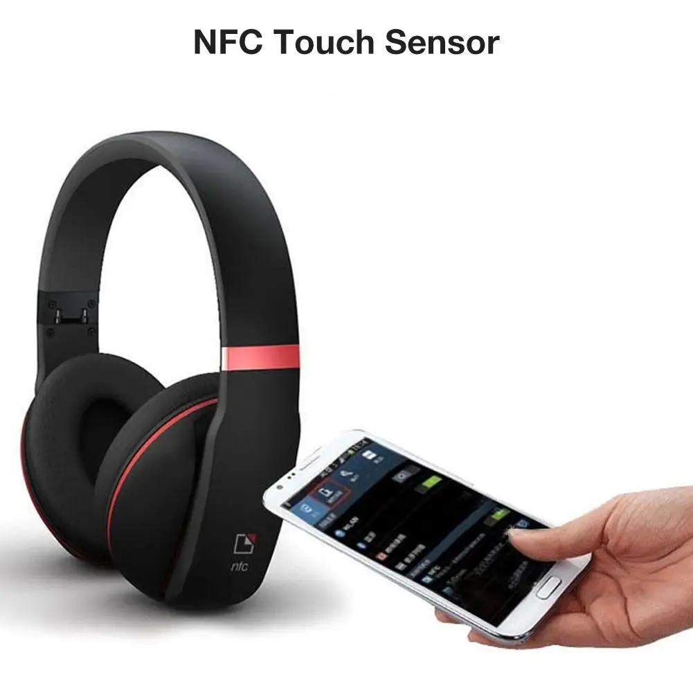 

Active Noise Canceling Bluetooth Headset HD Stereo Sound Quality NFC Touch Sensor Foldable Wireless Headphone Support AptX
