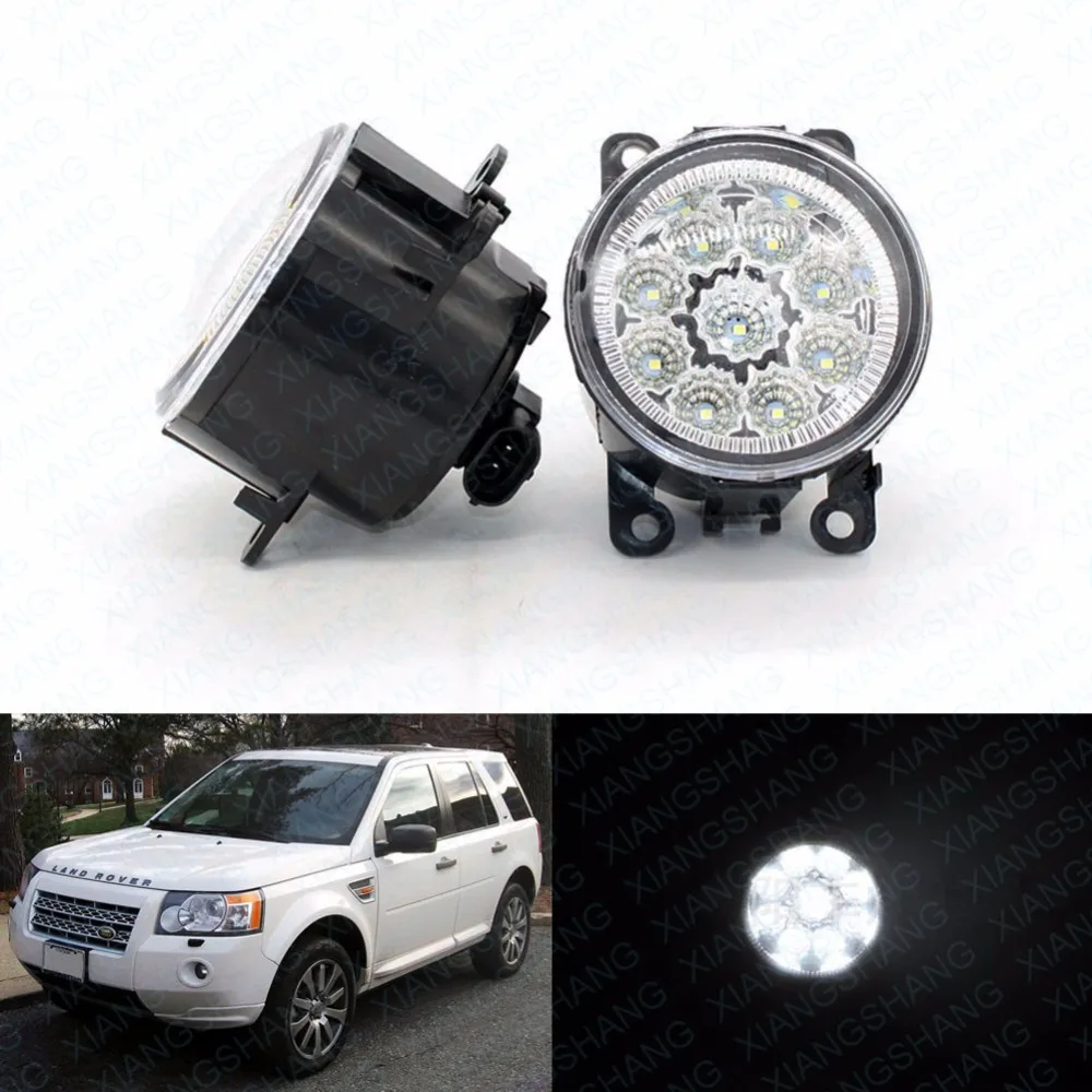 

LED Front Fog Lights for LAND ROVER FREELANDER 2 LR2 2006-2014 Car Styling Round Bumper DRL Daytime Running Driving fog lamps