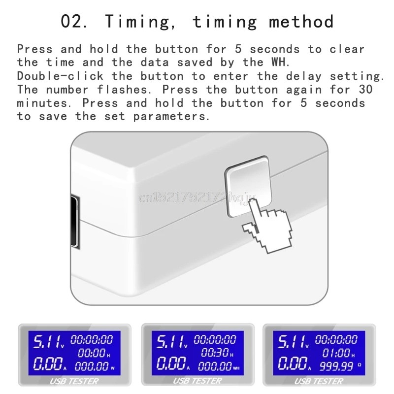 USB Tester Digital Voltmeter Current Voltage Charger Capacity Detector Indicator D22 dropship