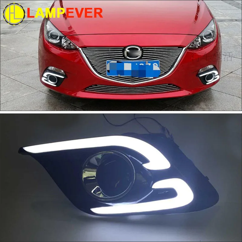 New Pair CC Light Bar LED Daytime Running Light For Mazda 3 Axela DRL