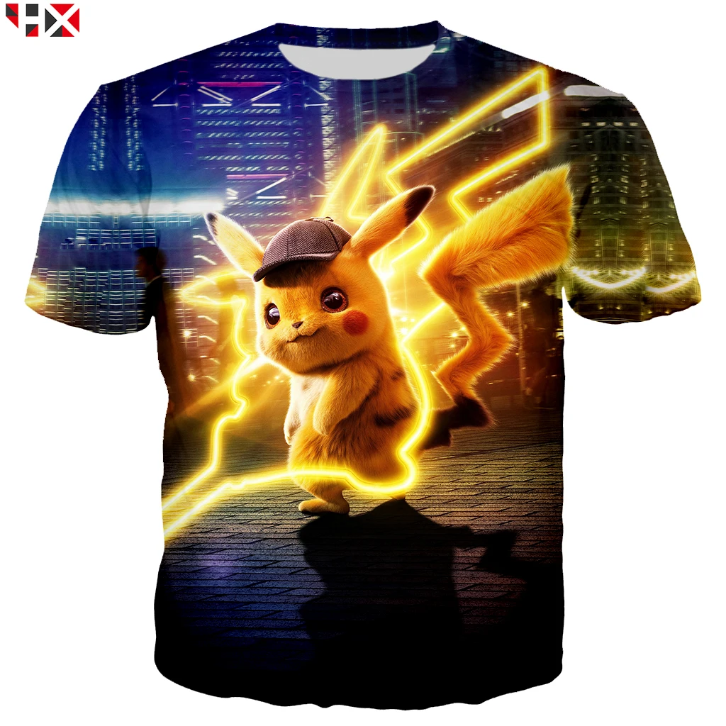 NEW Detective Pikachu Personalized Birthday Party Favor Gift T-Shirt