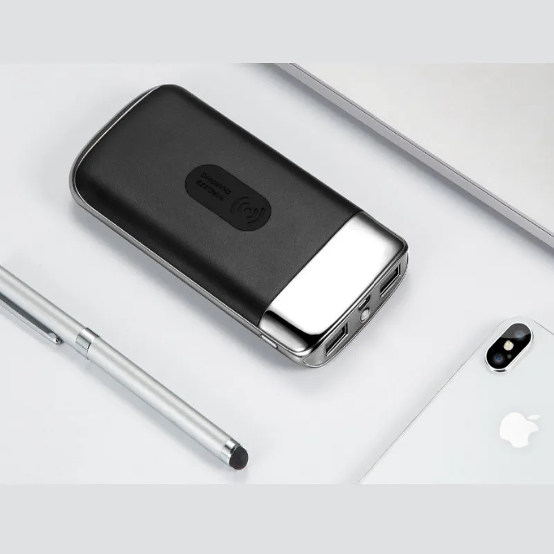 HOT SALE Double USB QI Wireless Charger Power Bank 10000mah Wireless Charger for IPhone 8 8plus X Millet External Battery HOT SALE Double USB QI Wireless Charger Power Bank 10000mah Wireless Charger for IPhone 8 8plus X Millet External Battery