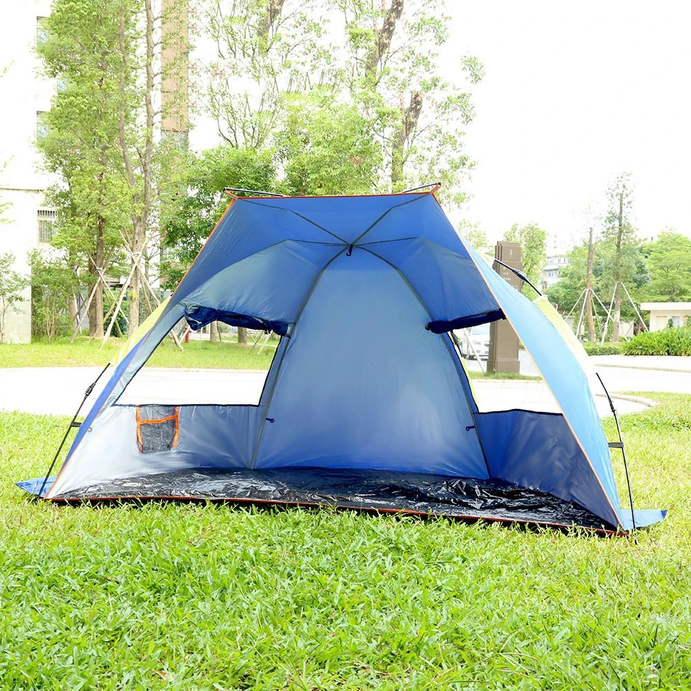 

Camping Tent Pop Up Outdoor Automatic Beach Tourist Tent Fishing Ultraviolet-proof Waterproof Instant Setup 3 -4 Person with Bag