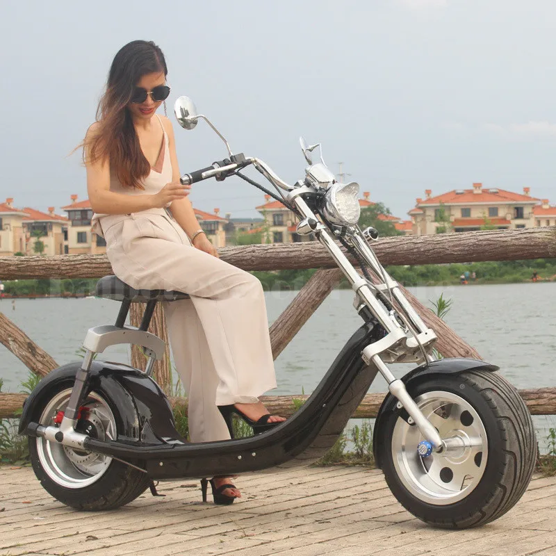 Daibot Electric Harley Scooter 60V 1500W Two Wheels Citycoco Electric Scooter For Adults Big Wheels