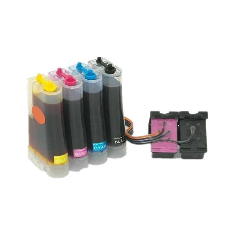 1 مجموعة نظام كيبك الحبر متوافقة ل hp 132 136 ل dj 6213 5443 D4163 2573 C3183 D5163 psc 1513 1513 ثانية طابعة