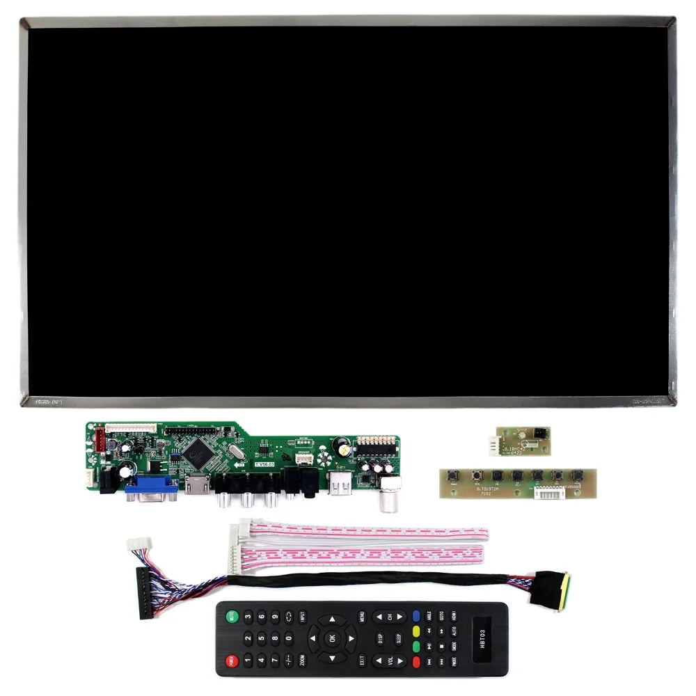 US $153.66 TV HD MI VGA AV USB LCD Control Board With 173inch 1920x1080 LP173WF1 TL LCD Screen
