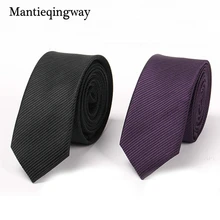 Mantieqingway, бренд, Бизнес Стиль, мужской, 5 см., галстук, модный, сплошной цвет, Gravatas, Corbatas, полосатый, полиэстер, на шею, галстуки, галстуки