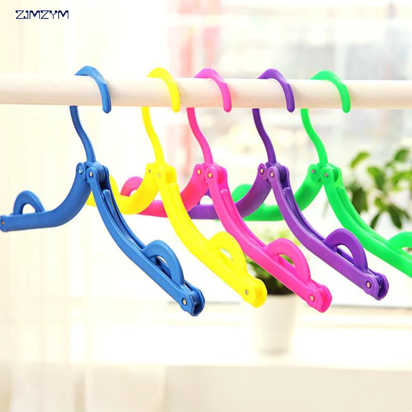 

Folding Plastic Hangers With Hooks For Clothes Towel Organizer Laundry Hanger Rack Travel Outdoor And Home Wardrobe Storage Rack