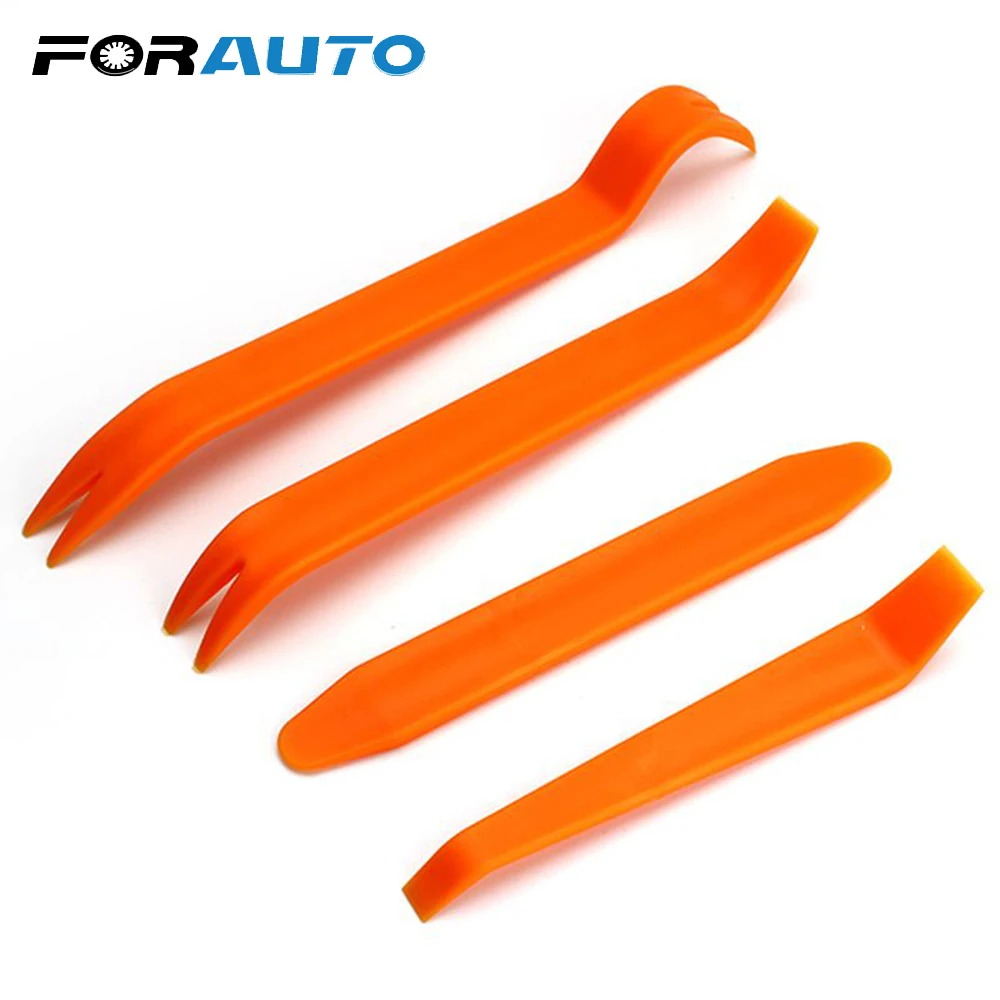 

FORAUTO 4Pcs/Set Door Clip Trim Dash Car Panel Removal Tools Automobile Radio Audio Refit Pry Refitting Sets Kit
