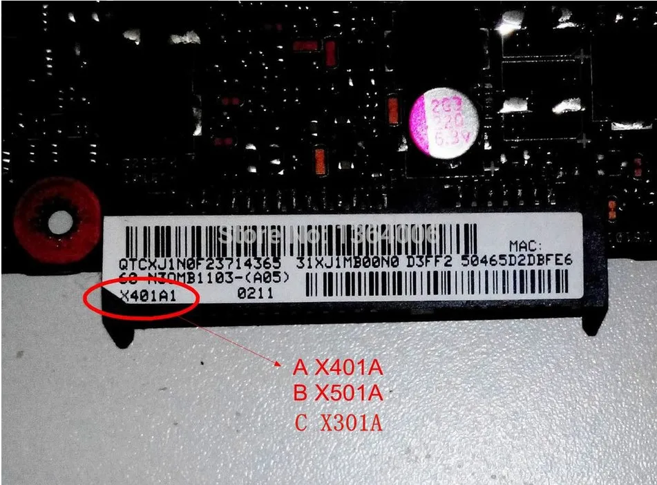 Купить Для asus x501a x301a x401a брошюровальная материнская плата ...