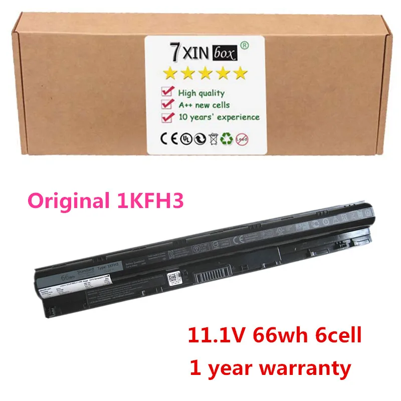 

11.1V 66wh 6 cell Original 1KFH3 Battery for Dell Inspiron 14 15 3000 3451 3551 5551 5558 5758 M5Y1K 3458 3558 GXVJ3 K185W WKRJ2
