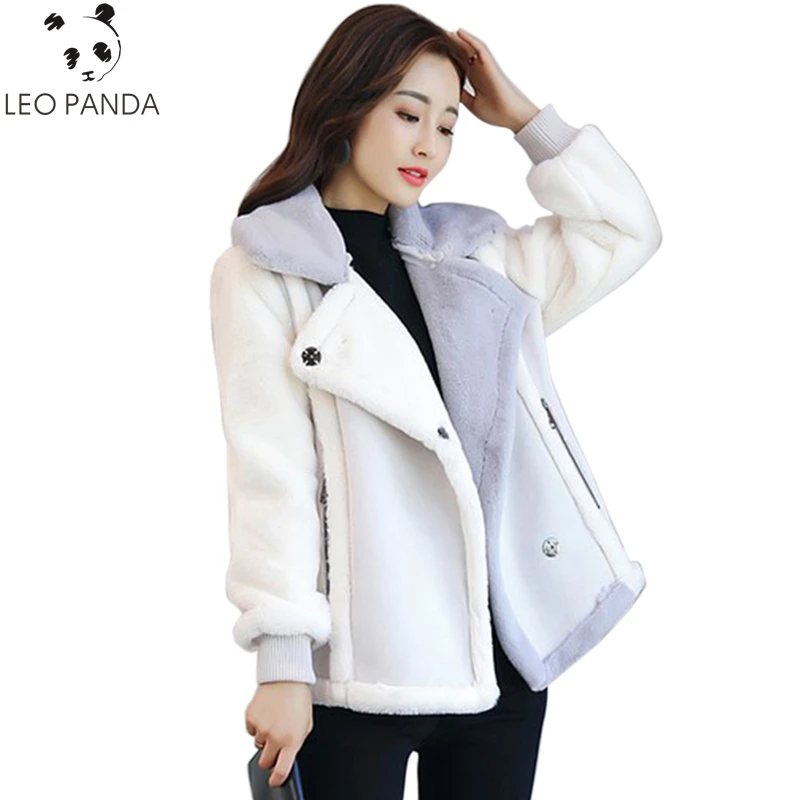 

Winter New Women Lamb Fur Coat Ladies Long Sleeve Thicken Warm Jackets Casual Faux Mink Fur Coats Female Fox Fur Coat C 715