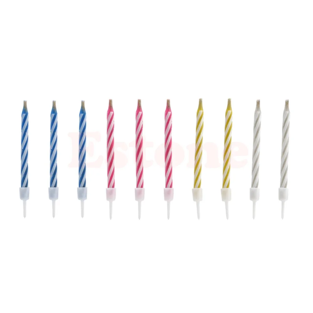 

10Pcs Magic Relighting Candles for Birthday Fun Party Cake Boy Girls Trick Toys