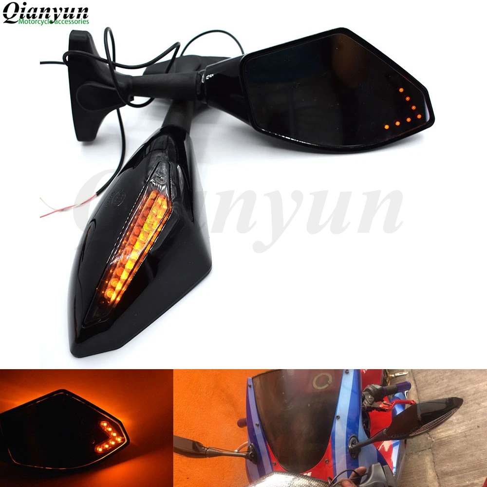 

Universal Motorcycle LED Steering Light Flash Rearview Mirror Side View Mirror For KTM RC8 / R 1290 Super Duke R 990 SuperDuke