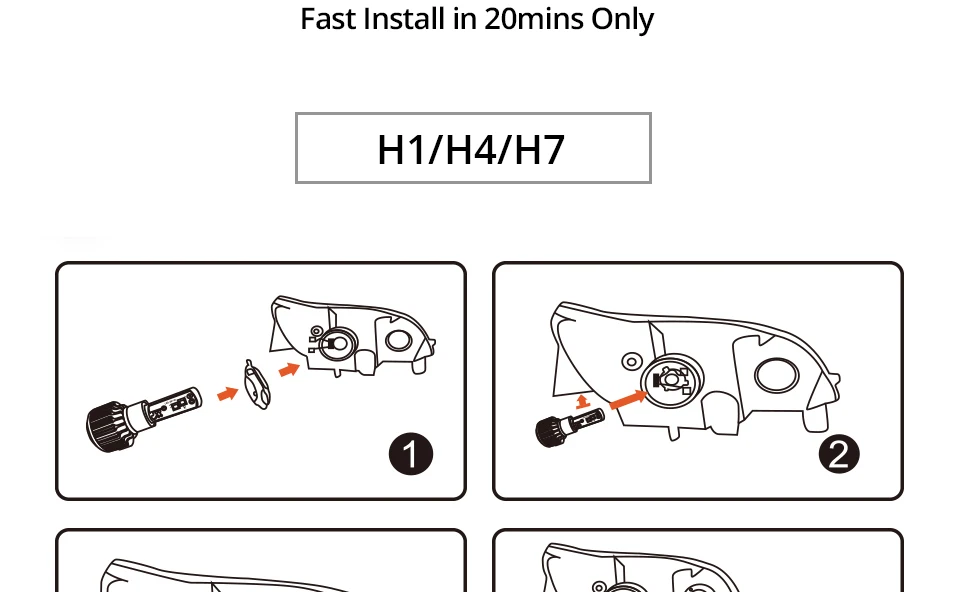 H4 H7 LED Car Headlight H1 H11 H8 H9 Luces Led Para 16000Lm 12V ZES Chips 9005 HB3 9006 HB4 HIR2 70W 6500K Light Bulbs For Cars (14)